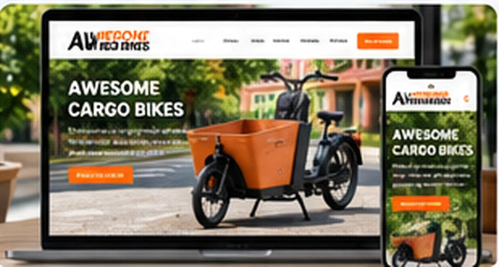 Grafische projectillustratie voor Awesome Cargo Bikes