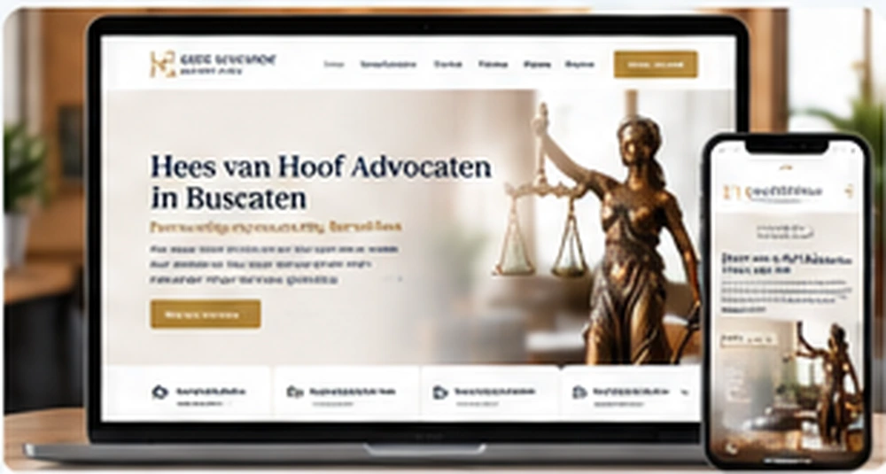 Grafische projectillustratie voor Hees van Hoof Advocaten