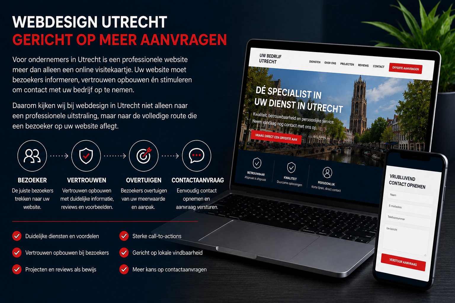 Webdesign Utrecht gericht op meer aanvragen voor ondernemers