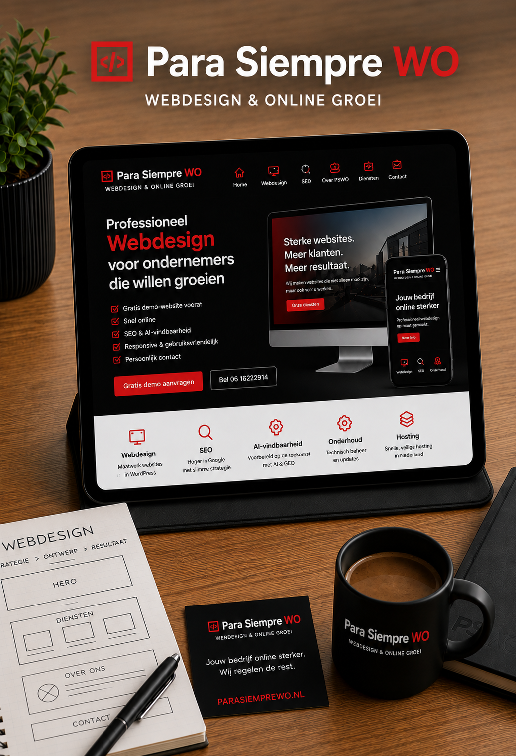 Professionele website laten maken? PSWO combineert modern webdesign met SEO en AI-vindbaarheid.